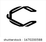 c initial logo design letter  | Shutterstock .eps vector #1670200588