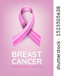 breast cancer awareness month.... | Shutterstock .eps vector #1523505638
