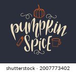 autumn pumpkin spice season... | Shutterstock .eps vector #2007773402
