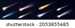 space meteors  comets  stars... | Shutterstock .eps vector #2053855685