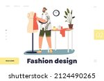 fashion design concept of... | Shutterstock .eps vector #2124490265