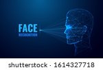 face recognition low poly... | Shutterstock .eps vector #1614327718