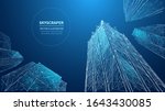 abstract view of a skyscrapers. ... | Shutterstock .eps vector #1643430085