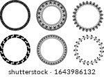 circle designs with ornamental... | Shutterstock .eps vector #1643986132