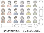 japanese person upper body icon ... | Shutterstock .eps vector #1951006582