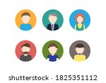 round user avatars. isolated... | Shutterstock .eps vector #1825351112