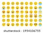 emoji face icon set. different... | Shutterstock .eps vector #1954106755