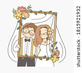 celebration day happy marriage... | Shutterstock .eps vector #1815921932