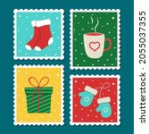 Christmas Postage Stamp Set....