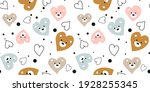  seamless baby pattern with... | Shutterstock .eps vector #1928255345
