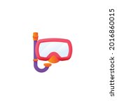Snorkling Icon Isolated On...