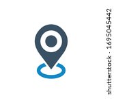 gps  location icon  vector... | Shutterstock .eps vector #1695045442
