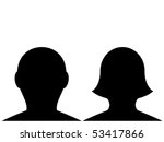 vector gender avatars | Shutterstock .eps vector #53417866
