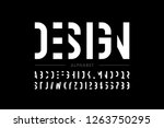 modern font design  alphabet... | Shutterstock .eps vector #1263750295
