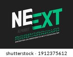 modern font design with some... | Shutterstock .eps vector #1912375612