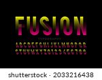 modern fusion style font design ... | Shutterstock .eps vector #2033216438