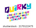 quirky playful style font... | Shutterstock .eps vector #2170122475