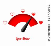 love meter. valentine's day... | Shutterstock .eps vector #517773982