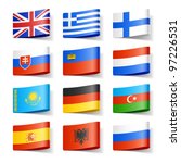world flags. europe. vector. | Shutterstock .eps vector #97226531