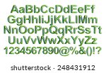  3d green standard font for... | Shutterstock . vector #248431912