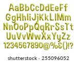 3d alphabets on isolated white. | Shutterstock . vector #255096052