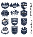 set of vector mountain and... | Shutterstock .eps vector #1778557445