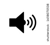 sound speaker icon vector on... | Shutterstock .eps vector #1658070538
