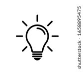 light bulb icon vector. idea... | Shutterstock .eps vector #1658895475