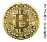 Gold Bitcoin Coin. Bitcoin...