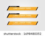 lower third design template.... | Shutterstock .eps vector #1698480352