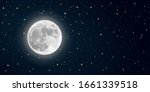 Realistic Vector Full Moon In...