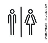 Vector Icon Wc Man And Women...