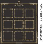 set of art deco gold... | Shutterstock .eps vector #1310687102