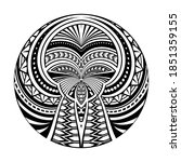maori circle tattoo shape ... | Shutterstock .eps vector #1851359155