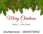 christmas background with... | Shutterstock .eps vector #1843573042