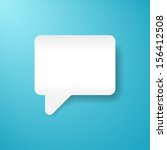 empty speech bubble icon. blank ... | Shutterstock .eps vector #156412508