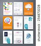 templates. vector flyer ... | Shutterstock .eps vector #256873228