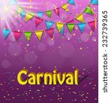 inscription "carnival"  with... | Shutterstock .eps vector #232739365