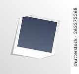 photo frame on grayscale... | Shutterstock . vector #263272268
