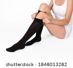 Small photo of Compression Hosiery. Medical Compression stockings and tights for varicose veins and venouse therapy. Tights for man and women. Clinical compression knits. Comfort maternity tights for pregnant women.
