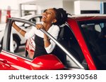 Woman Buying The Car. Lady In A ...