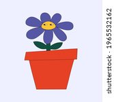 vector flower in pots  ... | Shutterstock .eps vector #1965532162