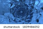 Abstract Blue Water Background. ...