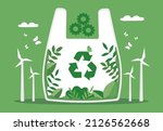 concept of recycling. ecology... | Shutterstock .eps vector #2126562668
