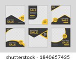 set of editable minimal square... | Shutterstock .eps vector #1840657435
