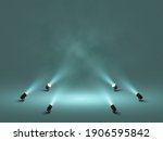 spotlights with bright white... | Shutterstock .eps vector #1906595842