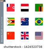 square flags collection of the... | Shutterstock .eps vector #1626523738