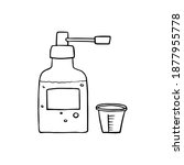 medical bottle for liquid... | Shutterstock .eps vector #1877955778
