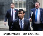 Small photo of LONDON, UNITED KINGDOM - November 10 2020: Chancellor of the Exchequer Rishi Sunak leaves Downing Street to attend the cabinet meeting.