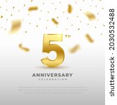 5th anniversary celebration... | Shutterstock .eps vector #2030532488